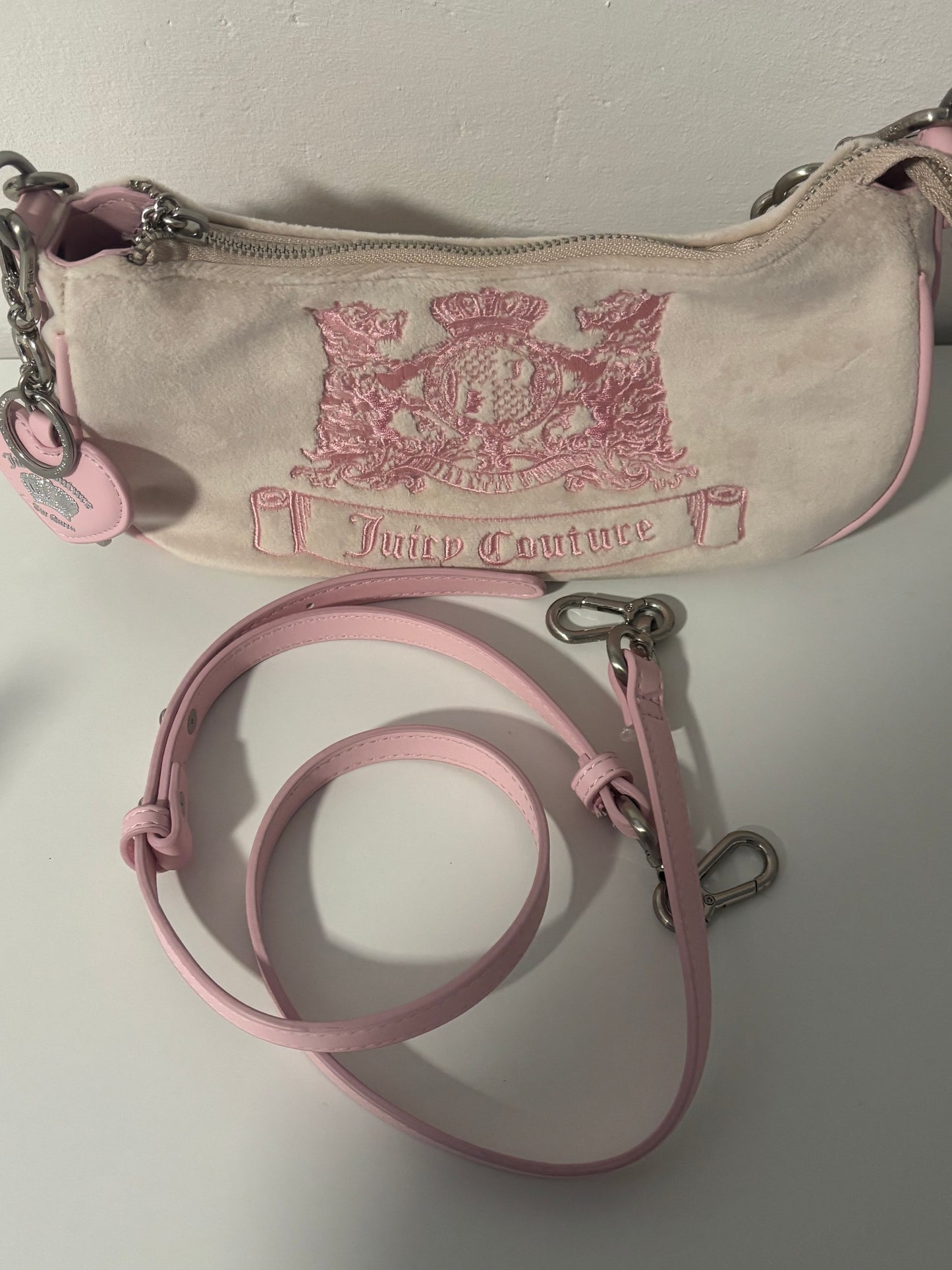 Limited Juicy Couture bag in beige & pink