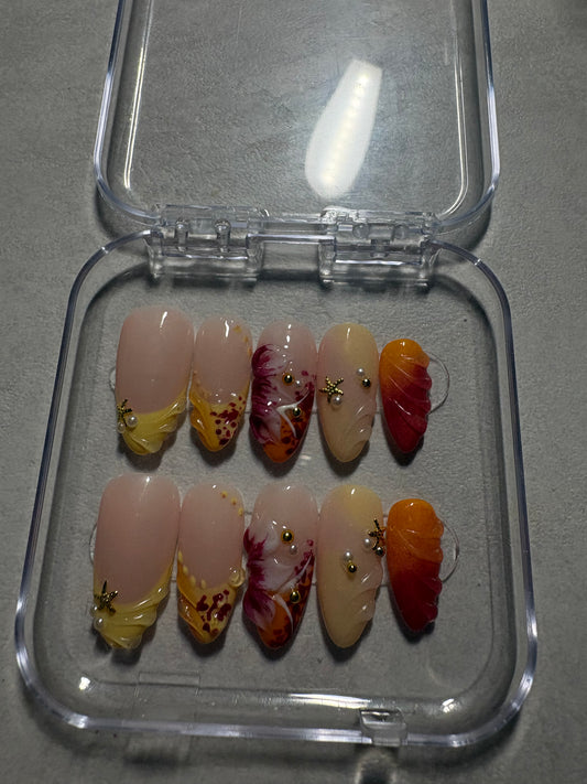 Sunrise summer | Press on nails