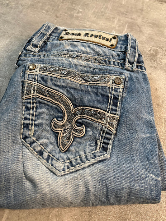 Rock revival straight jeans / W28