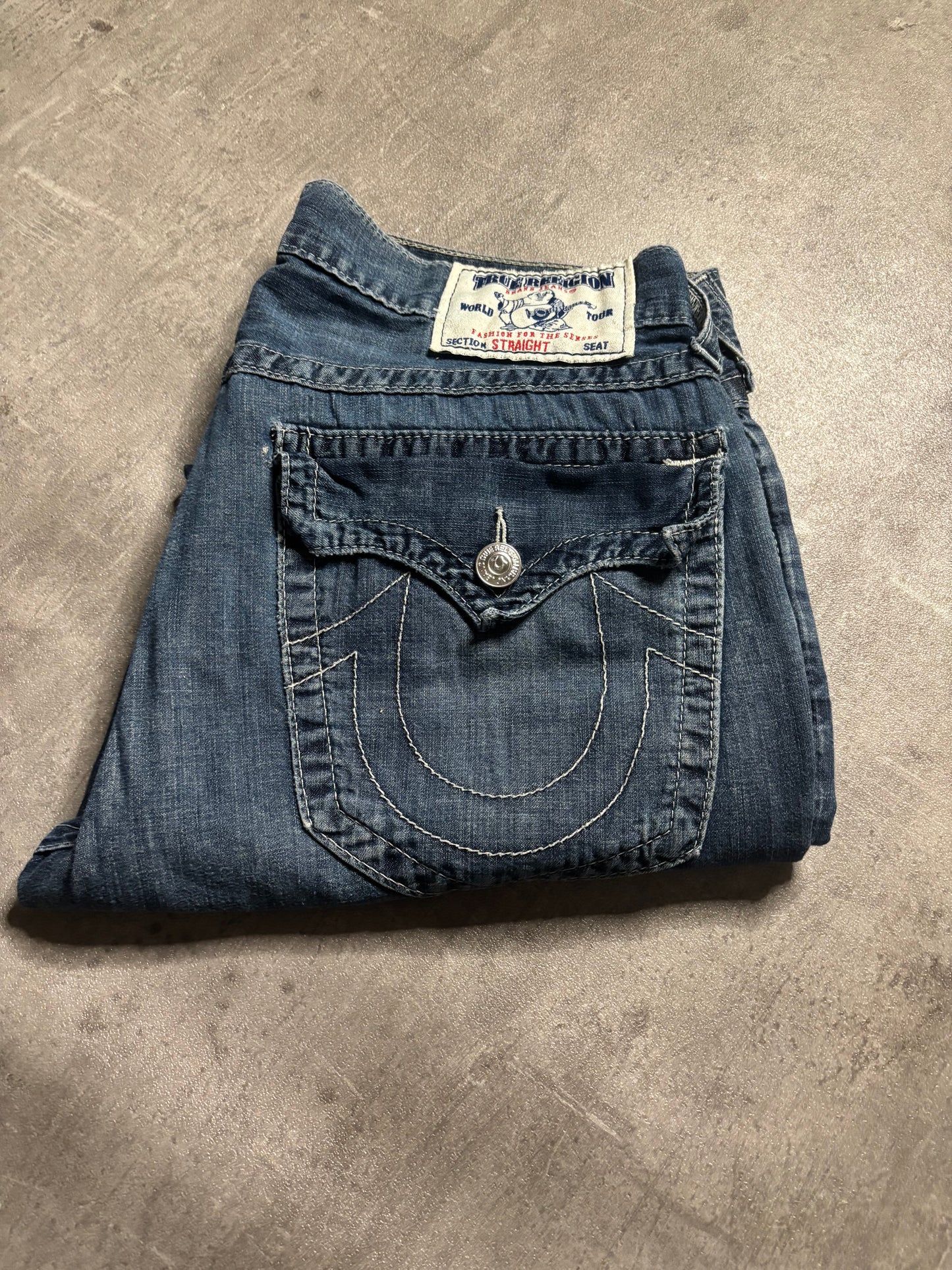 True religion straight jeans / W34