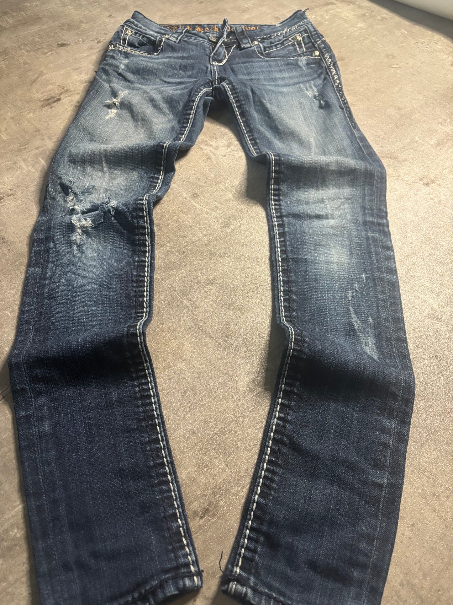 Rock revival straight jeans / W24