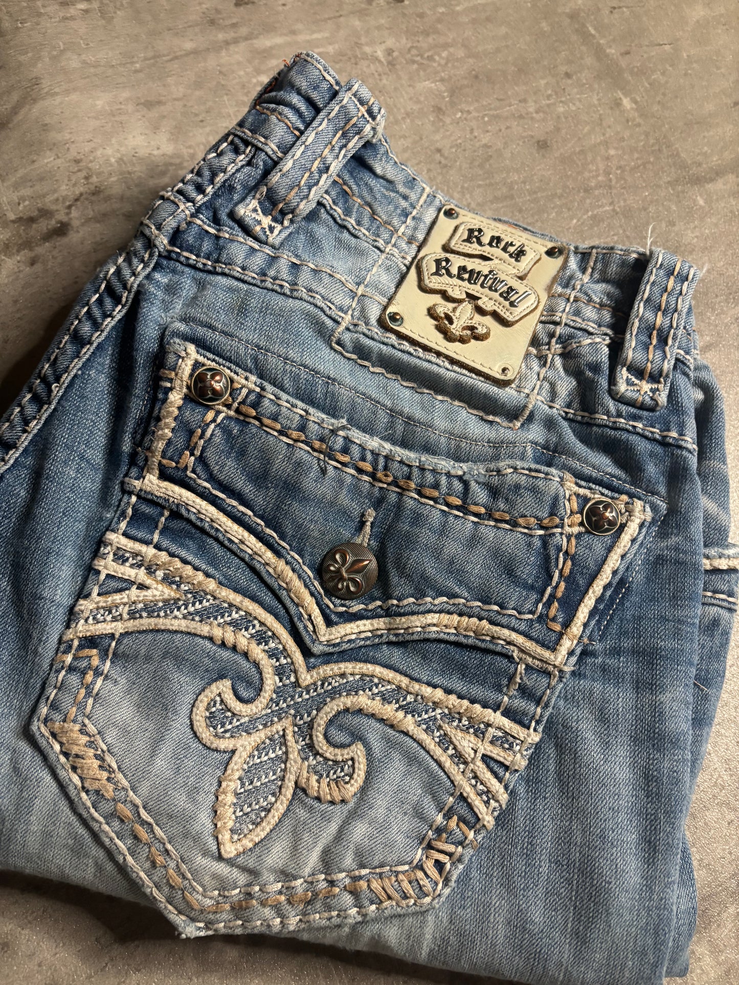 Roch revivial straight jeans w/32