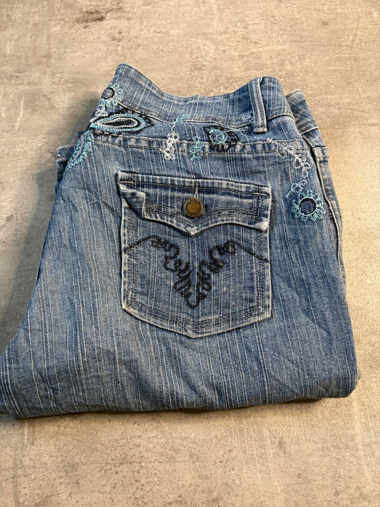 French twist bootcut jeans / M-L