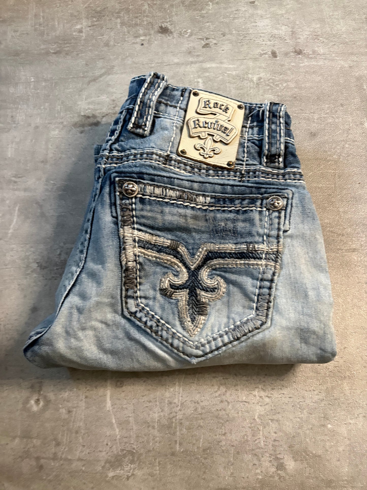 Rock rerival straight jeans / W30