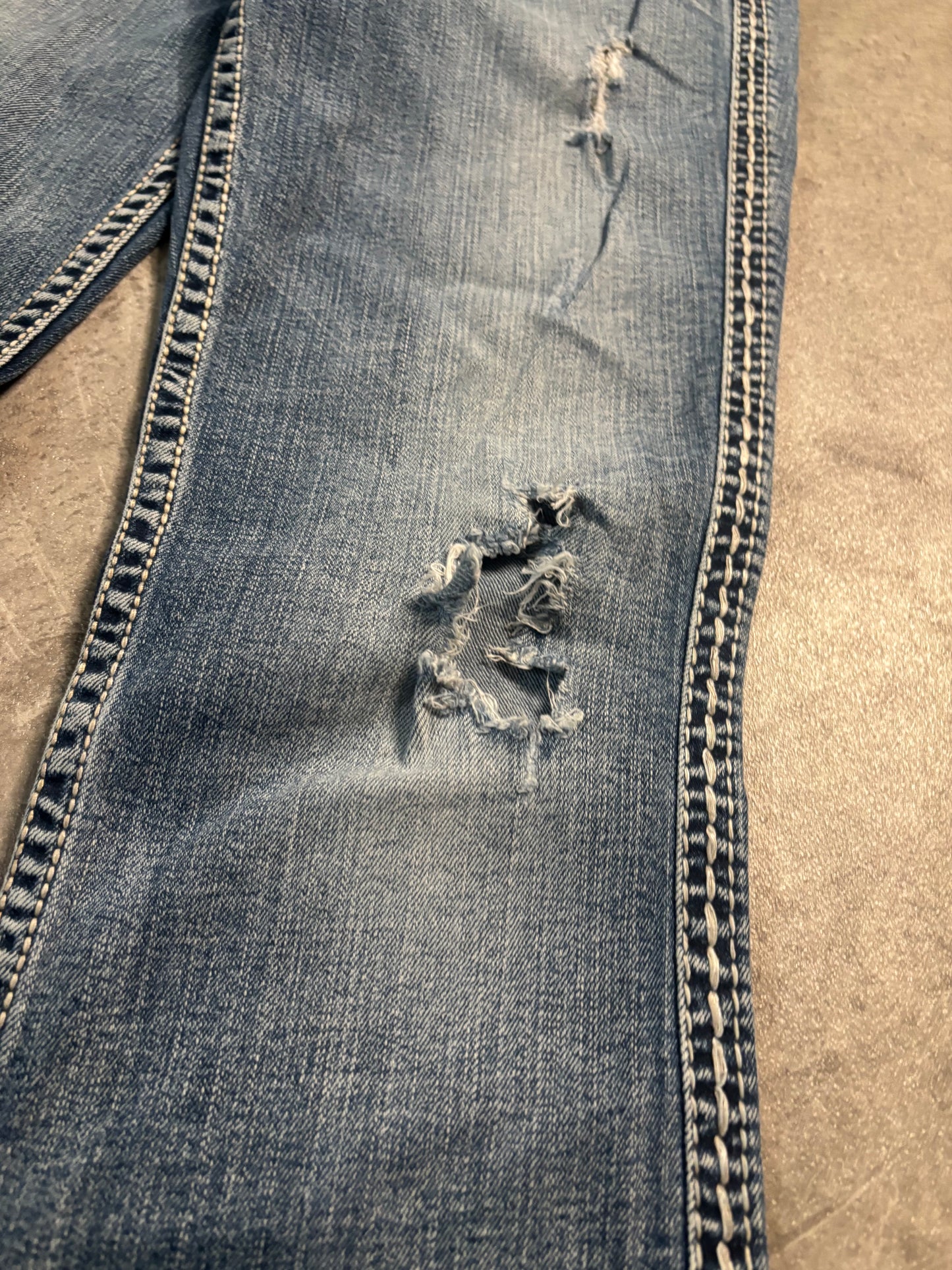 Silver bootcut jeans / S