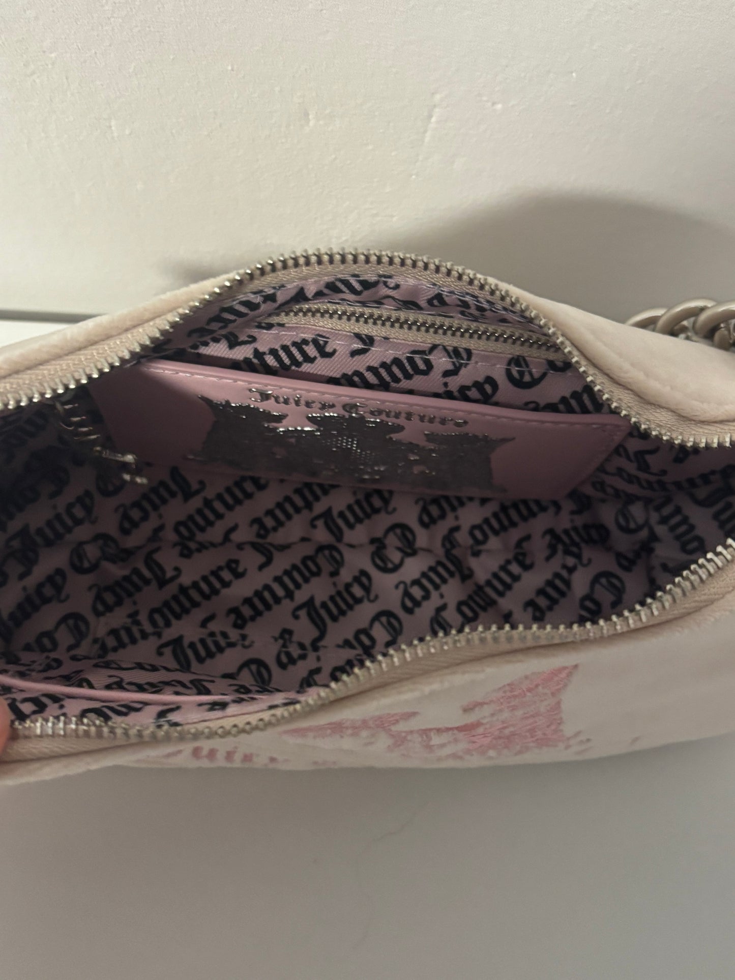 Limited Juicy Couture bag in beige & pink