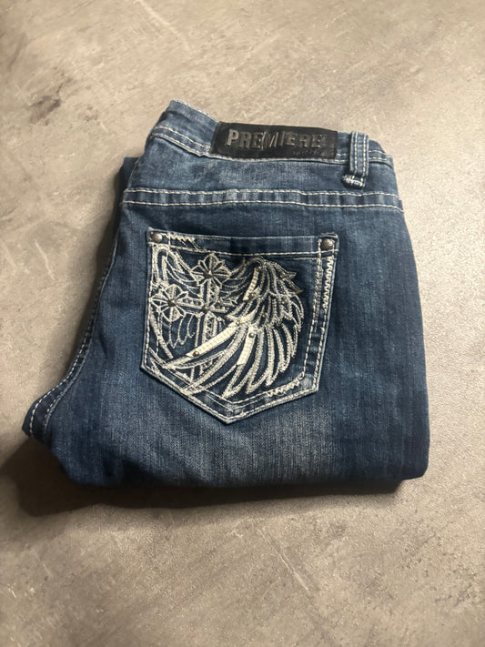 Premiere straight jeans / M