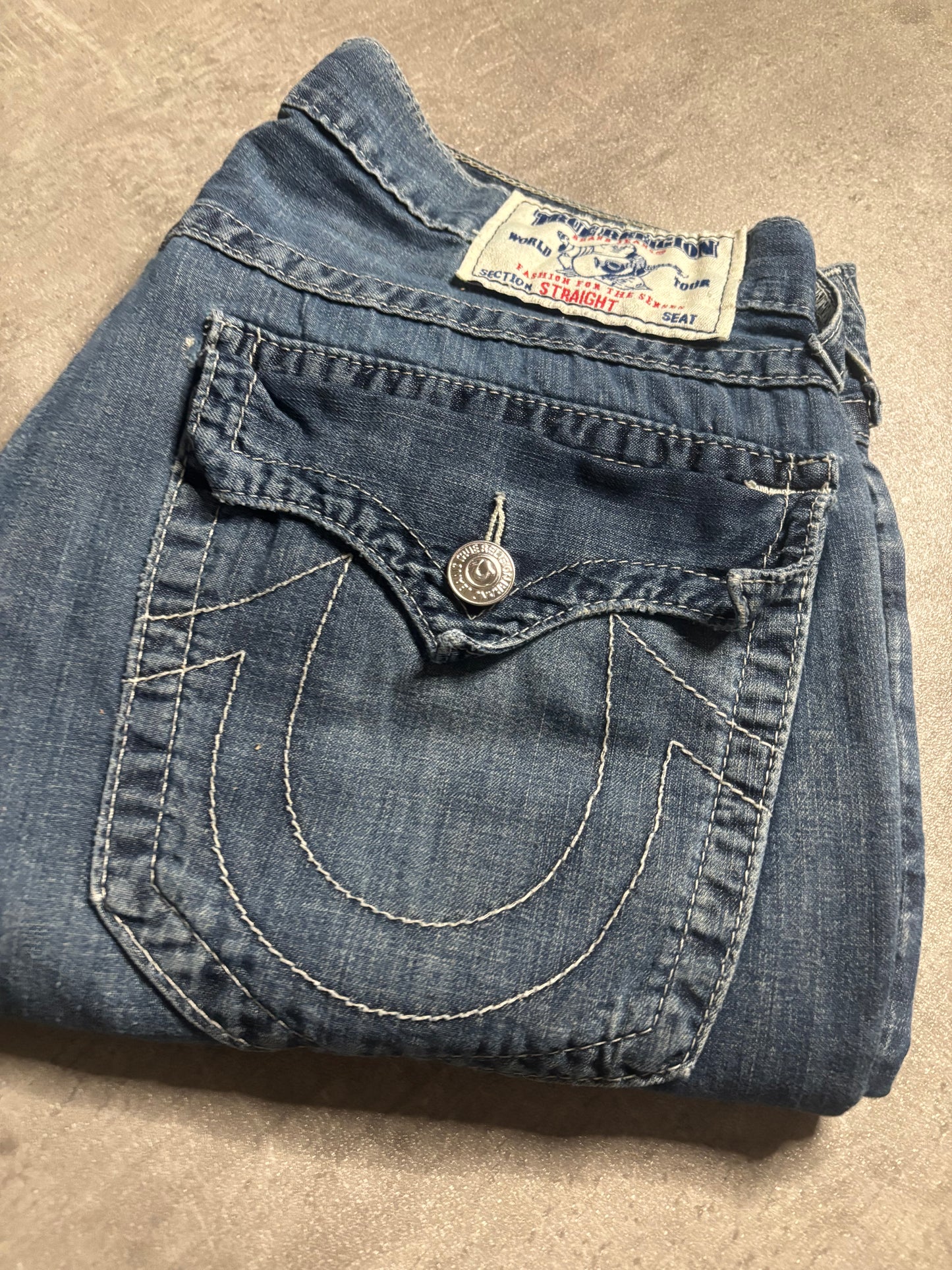 True religion straight jeans / W34