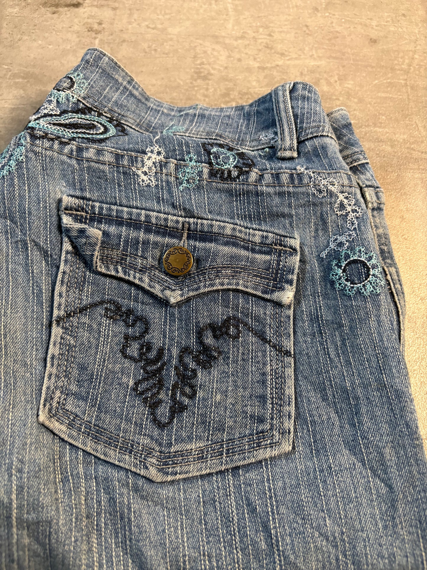 French twist bootcut jeans / M-L