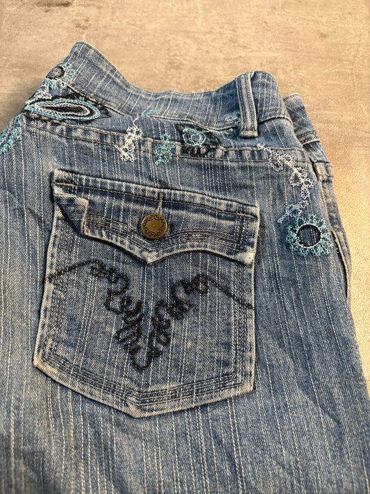 French twist bootcut jeans / M-L