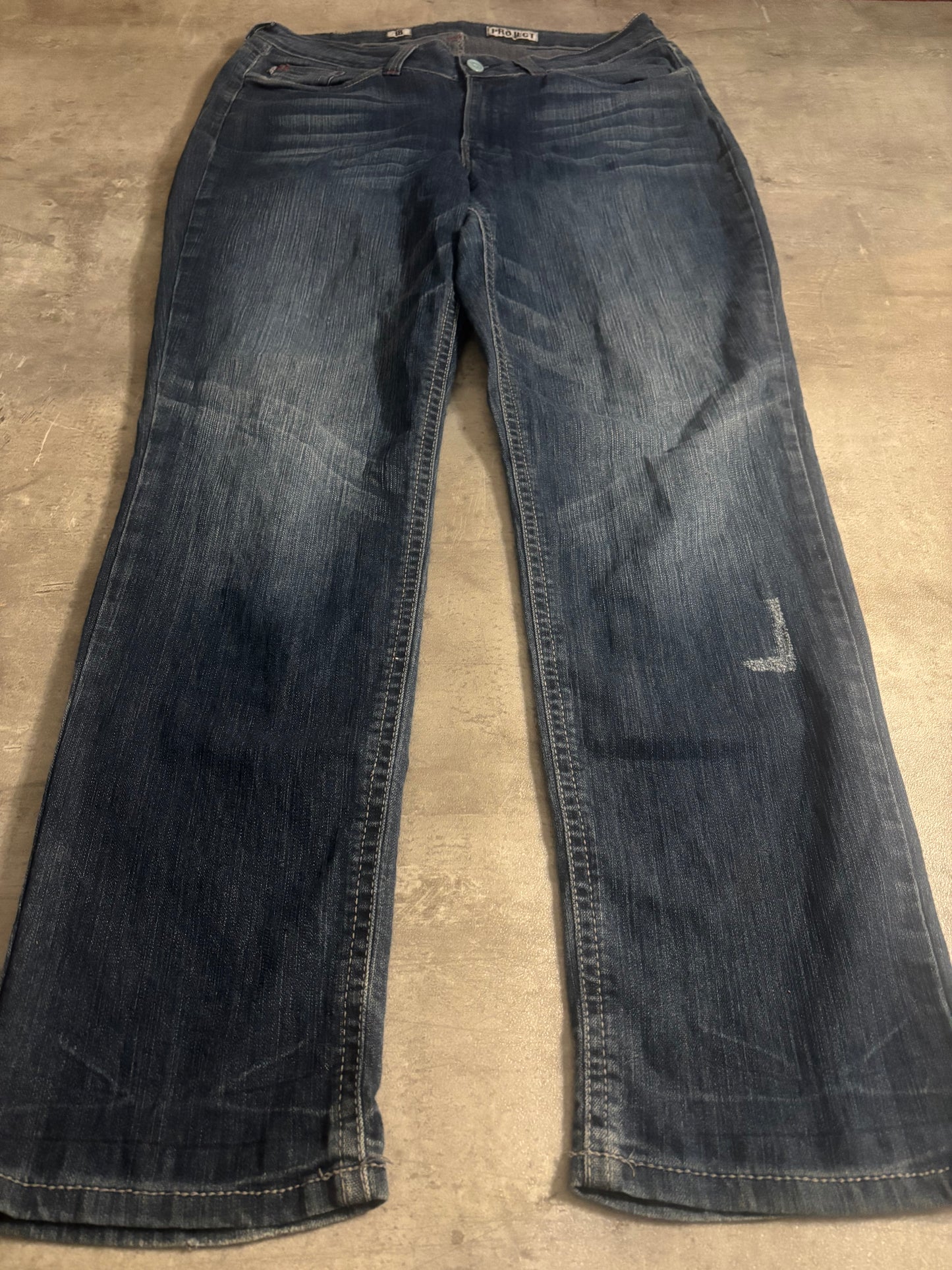 Blue bootcut jeans / XXL
