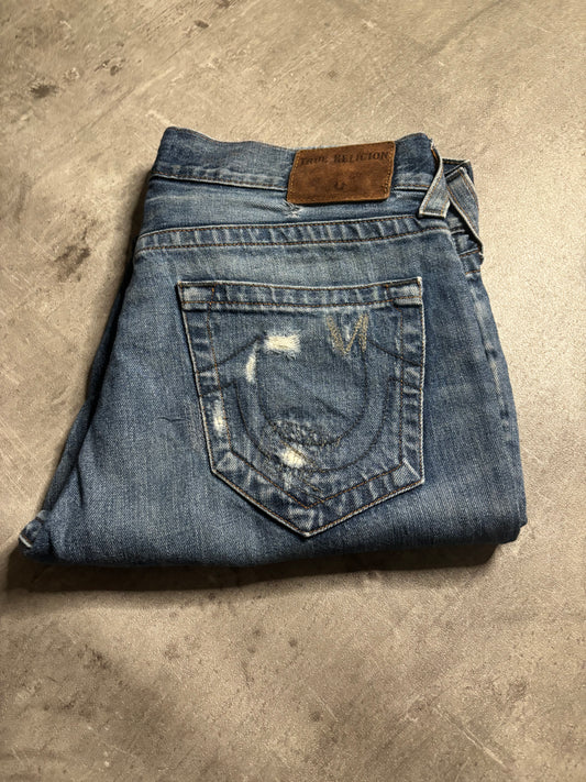 True religion straight jeans / W33