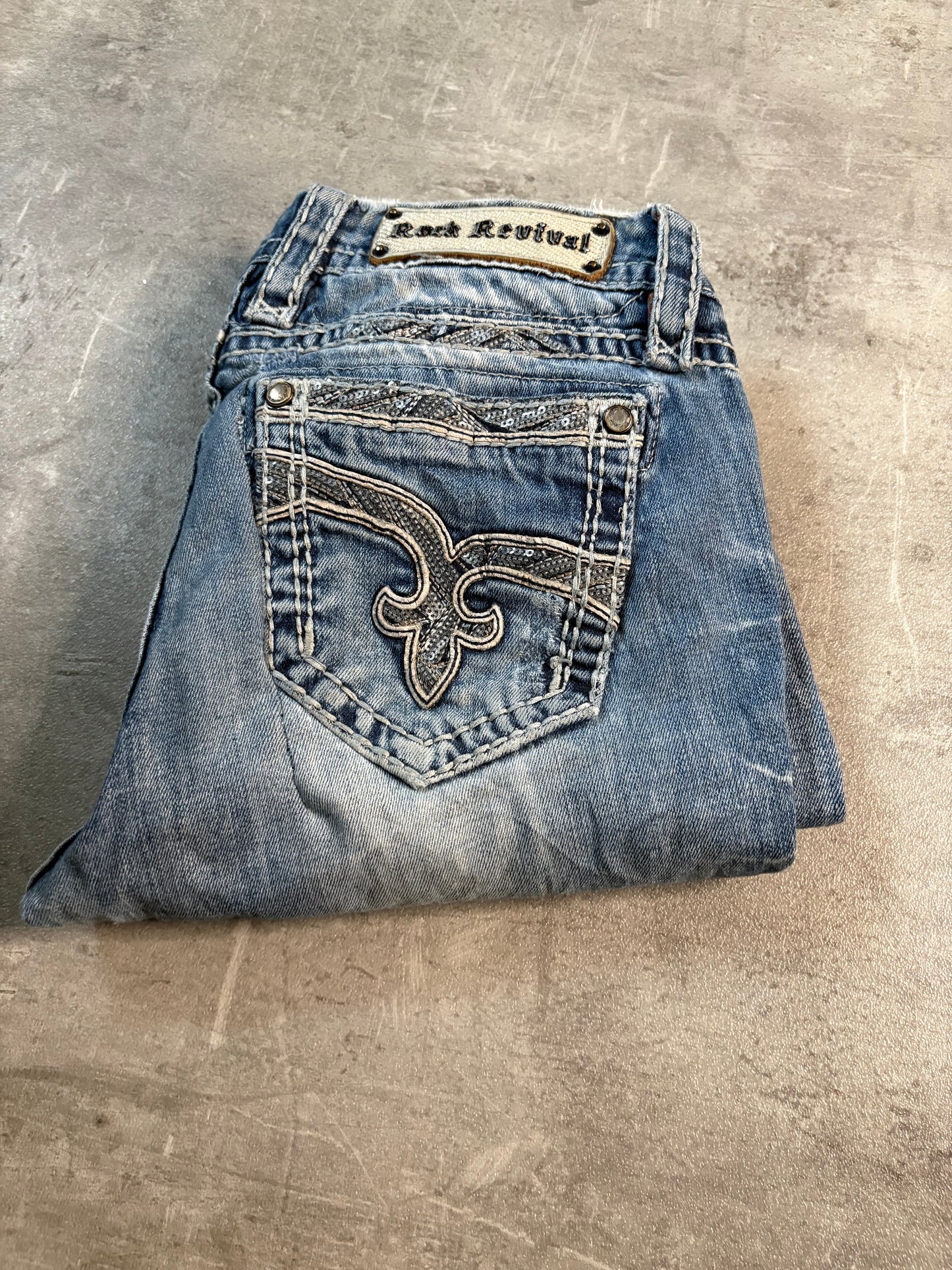 Rock revival straight jeans / W28