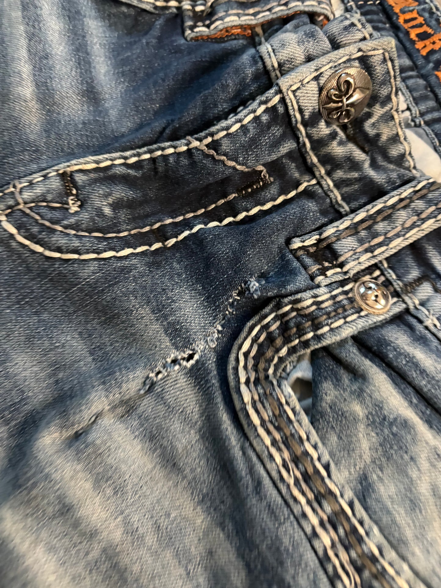 Rock rerival straight jeans / W30