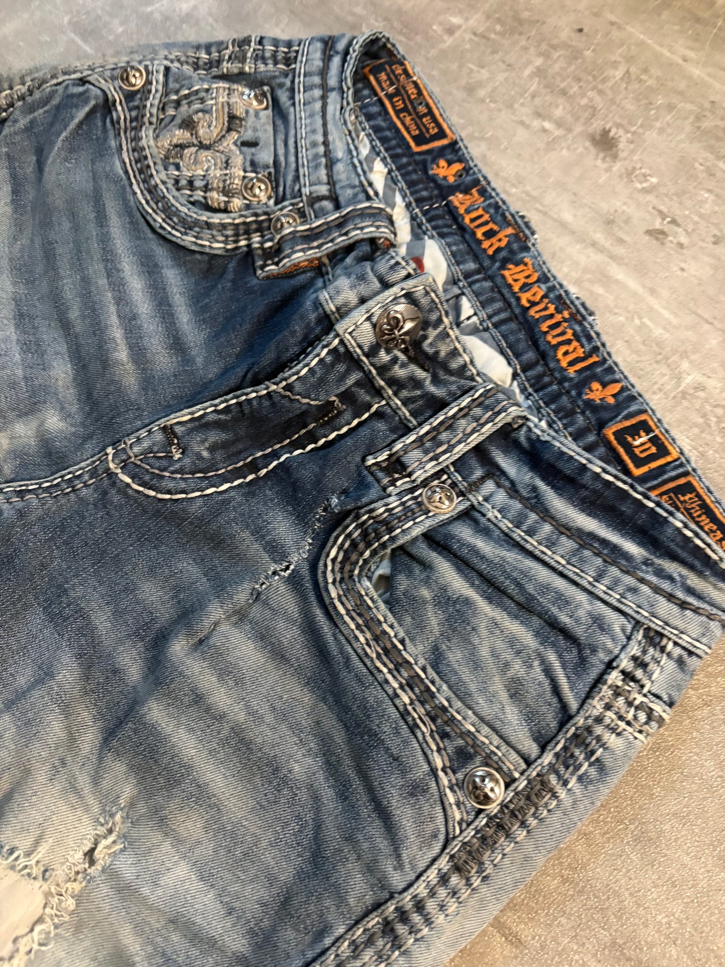 Rock rerival straight jeans / W30