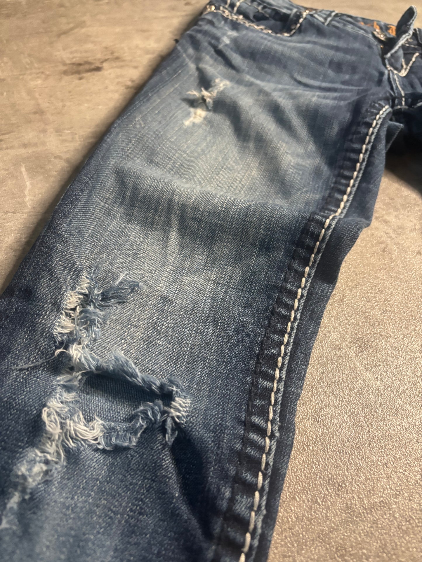 Rock revival straight jeans / W24