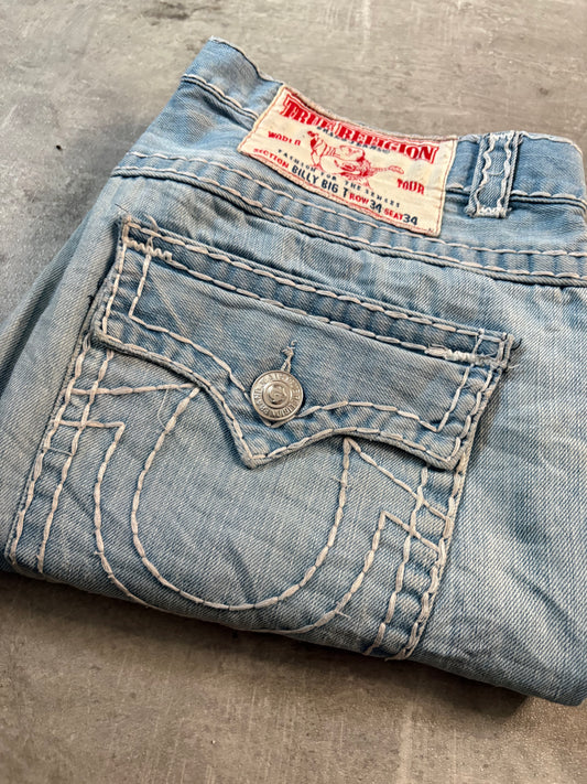 True Religion straight jeand / W32