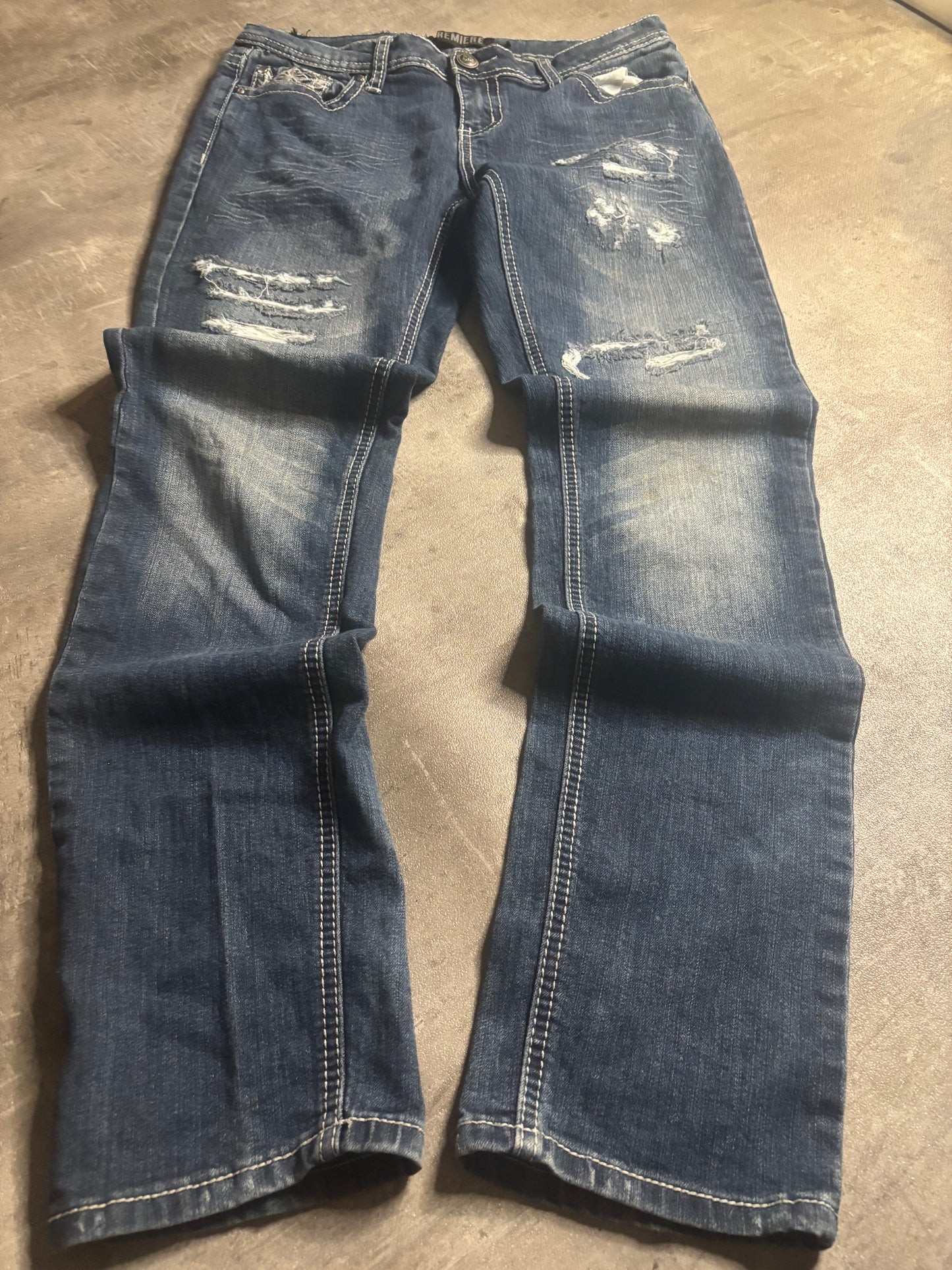 Premiere straight jeans / M