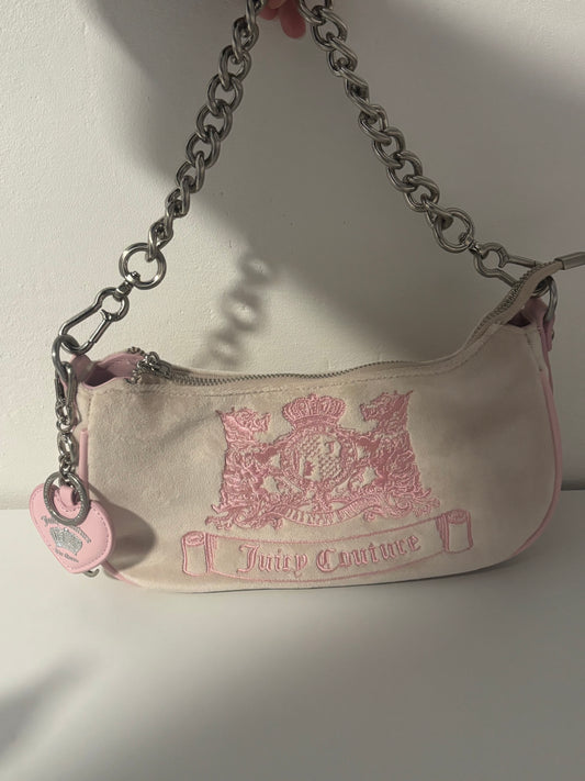 Limited Juicy Couture bag in beige & pink