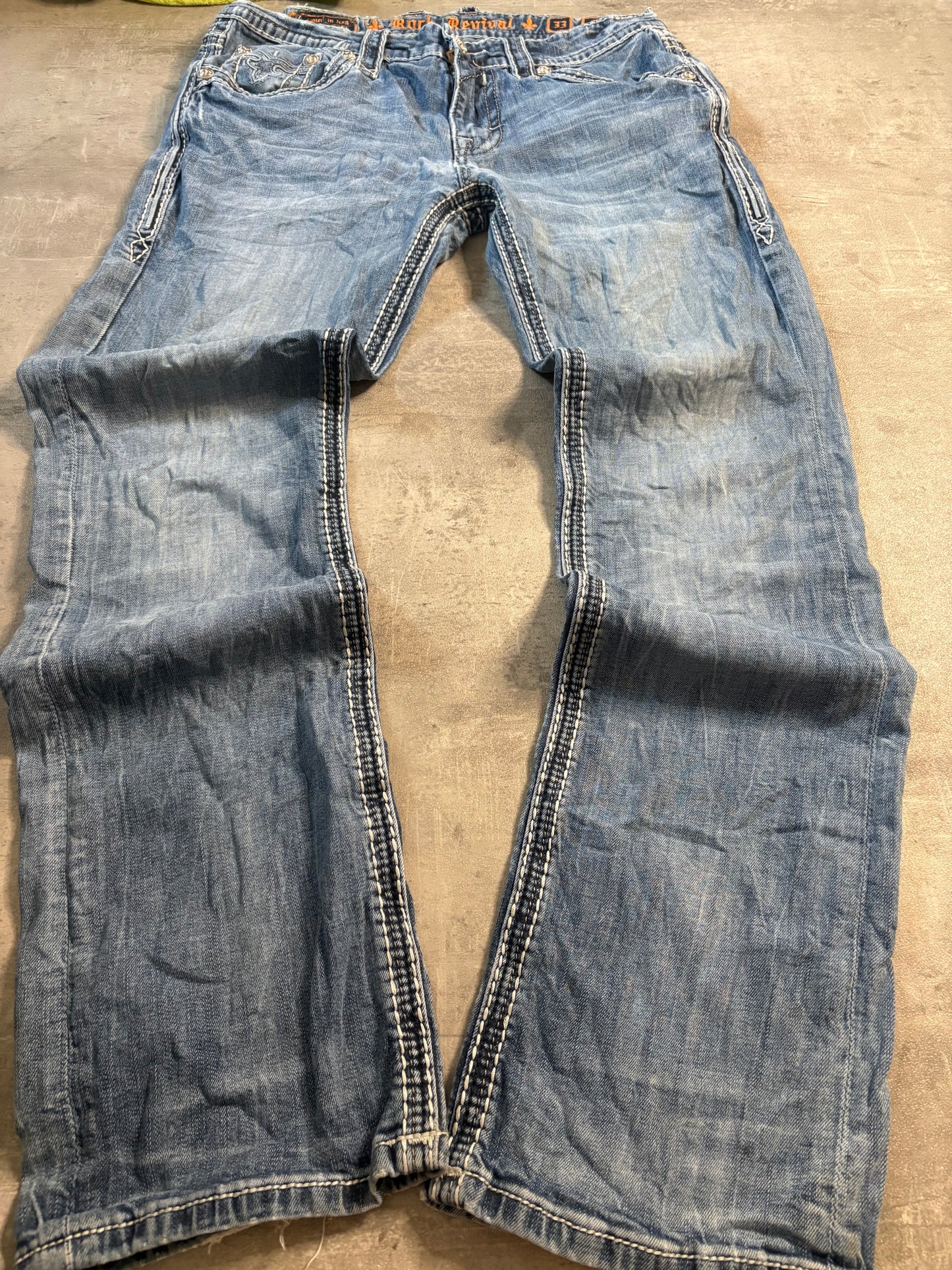 Rock revival straight jeans / W33