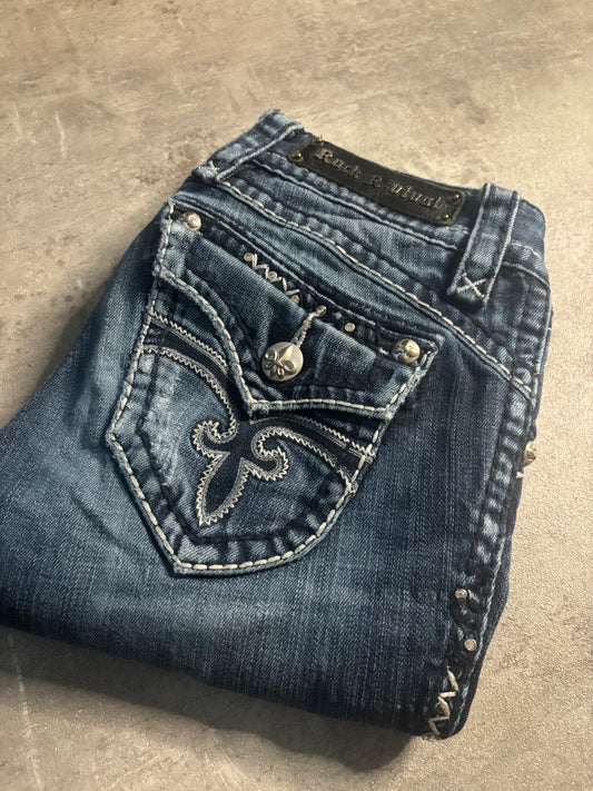 Rock revival straight jeans / W24